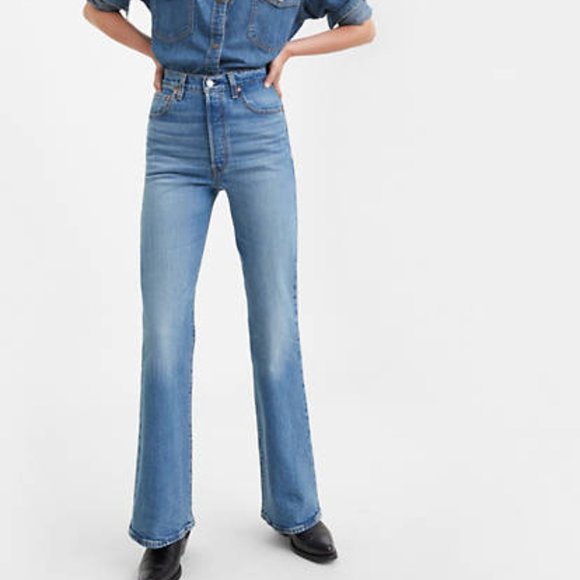 levi's ribcage full length jeans